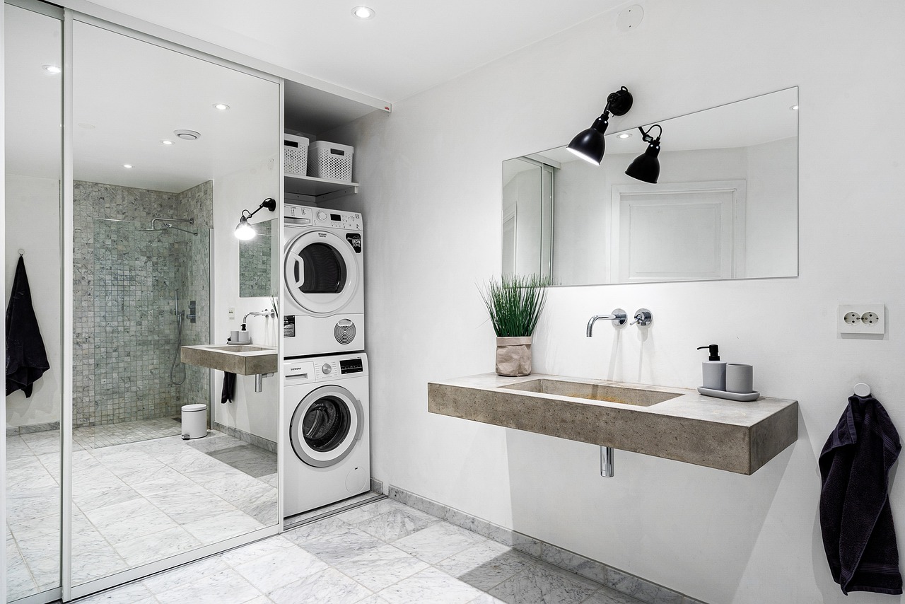 Come nascondere la lavatrice in bagno