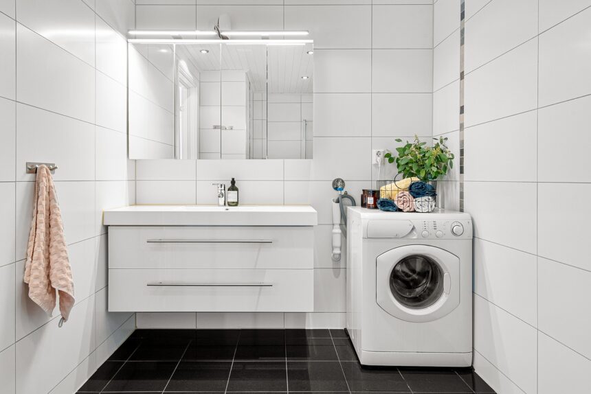 Come nascondere la lavatrice in bagno